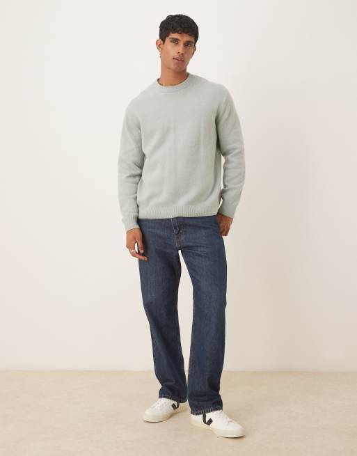 ARKET – Superweicher Strickpullover in Grün mit Rundhalsausschnitt, 4 von 5