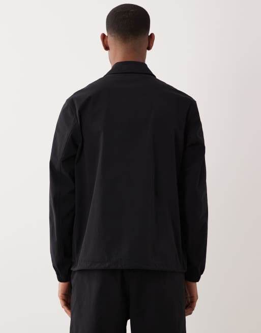 ARKET - Surchemise d'ensemble avec boutons-pression devant - Noir, 5 de 5