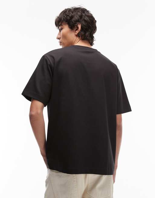 ARKET – Svart, kraftig t-shirt av jersey i oversize, 3 av 5