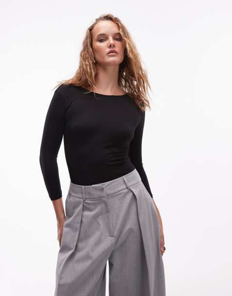 ARKET – Svart, supermjuk body med fyrvägsstretch i jersey - view 1