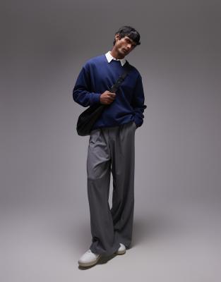 ARKET - Sweat décontracté en tissu éponge - Bleu