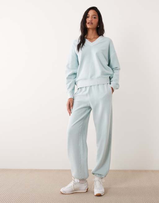 ARKET - Sweat d'ensemble oversize à col V - Menthe, 2 de 4