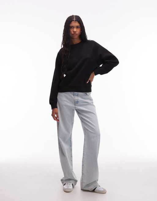 ARKET - Sweat ras de cou en tissu éponge doux - Noir, 3 de 4