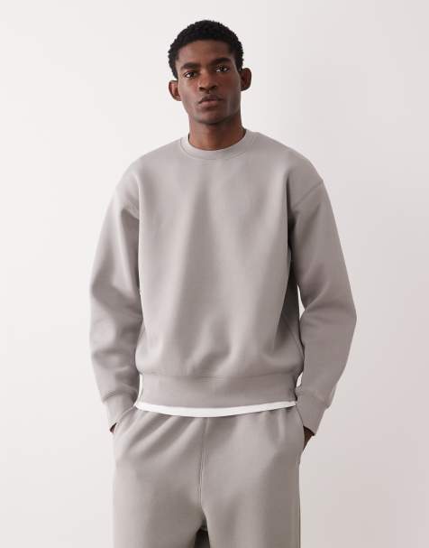 ARKET - Sweat-shirt imitation néoprène à assortir - Gris - view 1