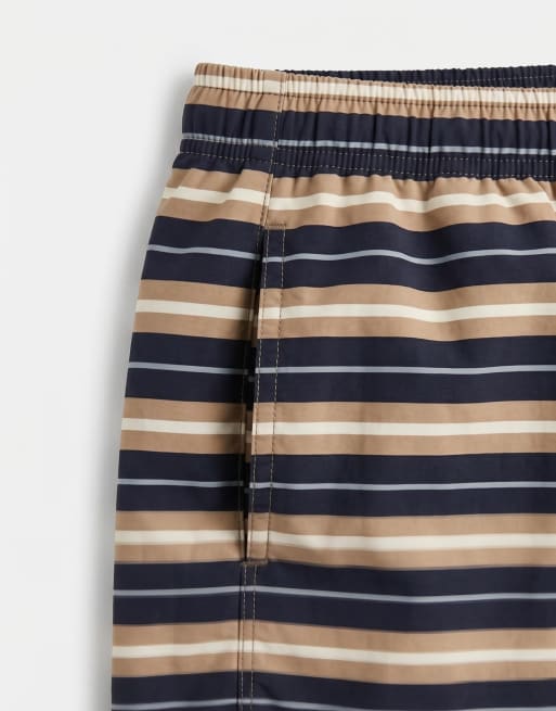 ARKET swim short in retro stripe, 8 of 9