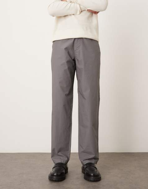 ARKET lightweight pull-on trousers in grey