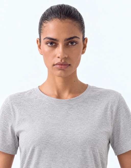 ARKET – Szary melanżowy T-shirt, 5 z 8