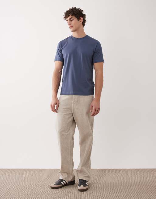 ARKET - T-shirt blu navy in jersey, 2 di 5