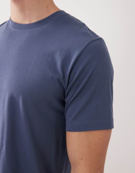 ARKET - T-shirt blu navy in jersey, 5 di 5