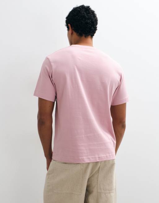 ARKET t-shirt en jersey épais rose poudré, 4 de 5