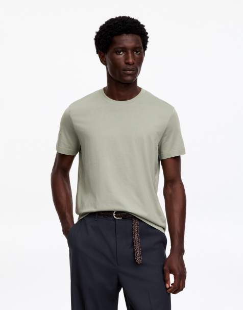 ARKET t-shirt en jersey kaki - view 1
