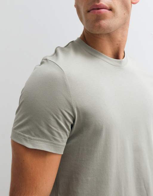 ARKET t-shirt en jersey kaki, 3 de 5