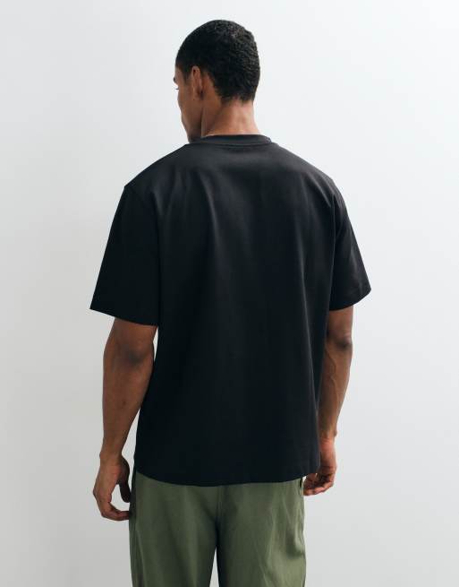 ARKET - T-shirt en jersey - Noir, 5 de 5