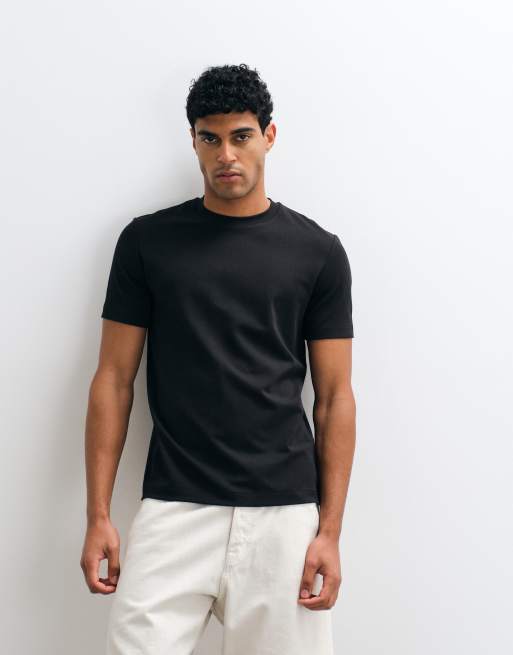 ARKET - T-shirt épais en coton pur - Noir, 2 de 5
