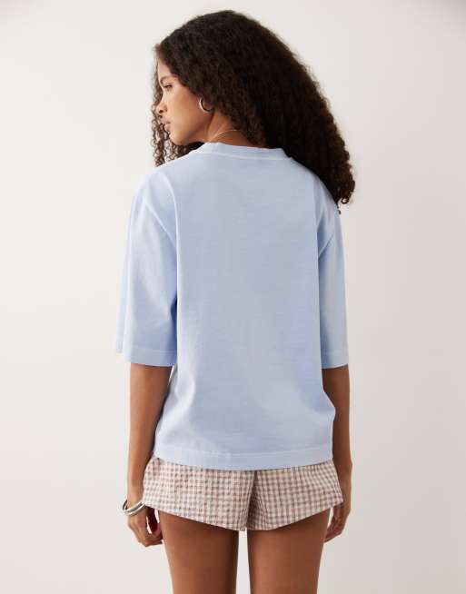 ARKET T-shirt i kraftig bomuld med boxy fit, 3 af 4