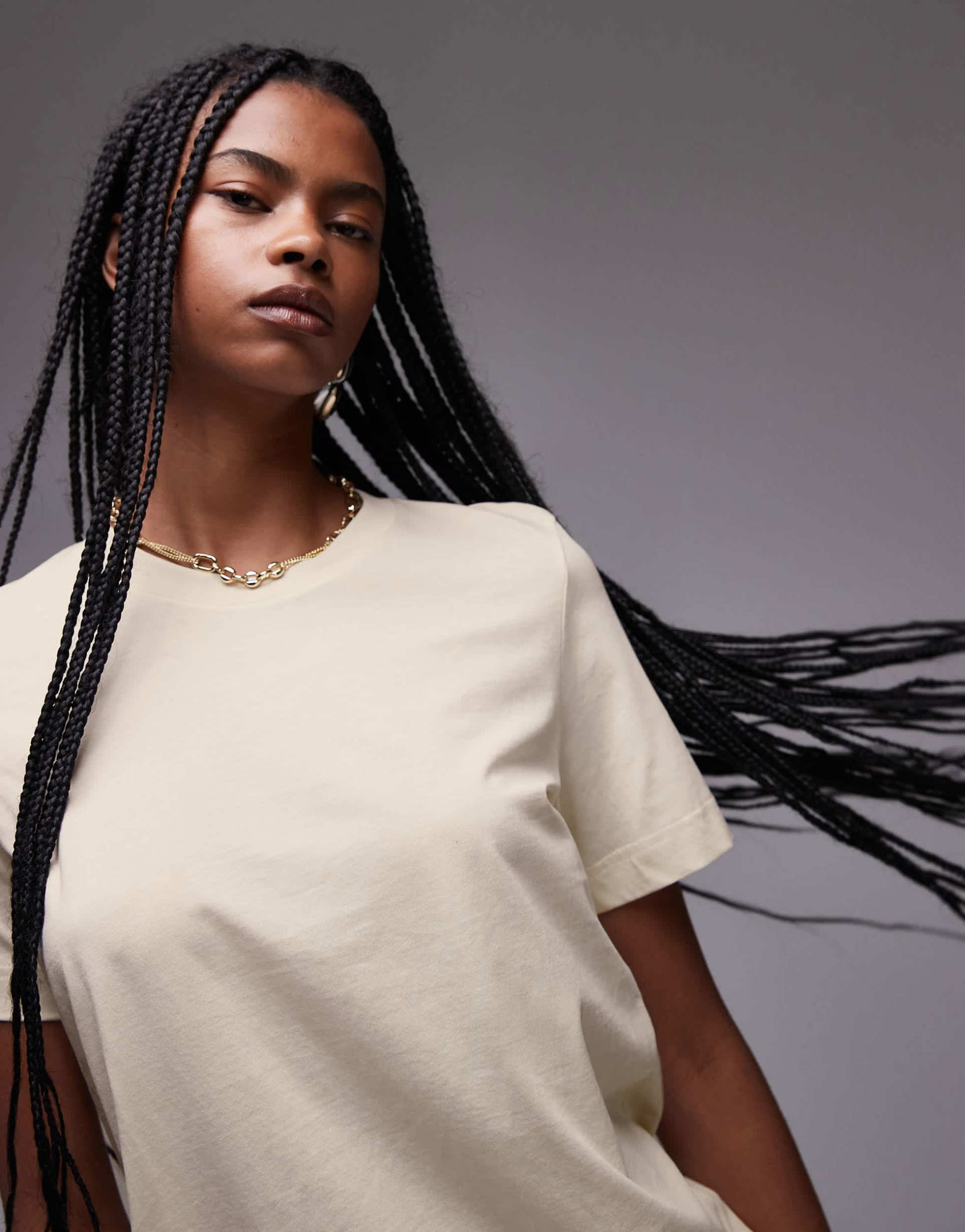 arket t-shirt in butter yellow