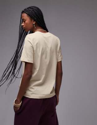ARKET t-shirt in butter yellow