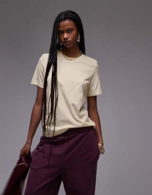 ARKET t-shirt in butter yellow