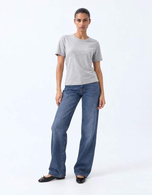 ARKET - T-shirt in gemêleerd grijs, 8 van 8