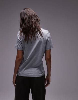 ARKET t-shirt in grey melange