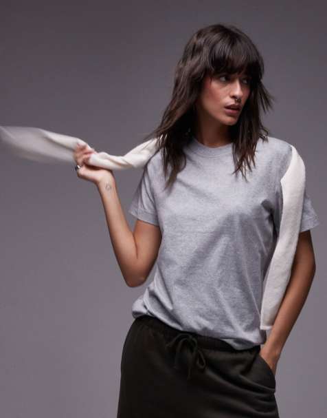 ARKET t-shirt in heather gray - view 1