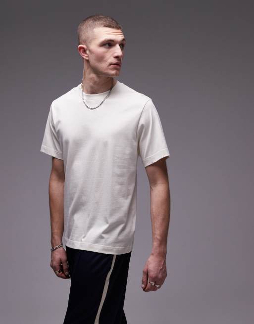 Arket - T-shirt in jersey pesante bianco sporco
