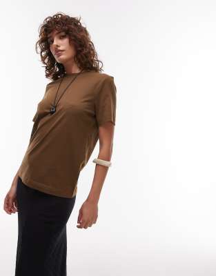 ARKET - T-Shirt in Mokkabraun