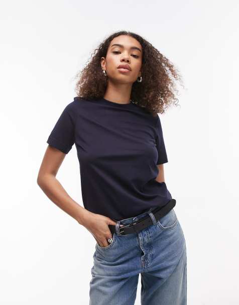 ARKET t-shirt in navy blue - view 1