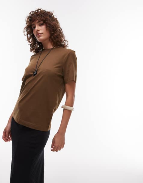 ARKET - T-shirt marrone mocha - view 1