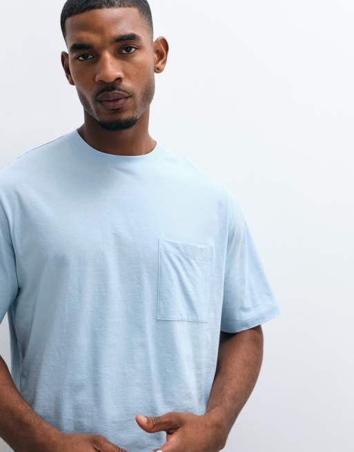 ARKET T-shirt met zakje in lichtblauw, 2 van 5