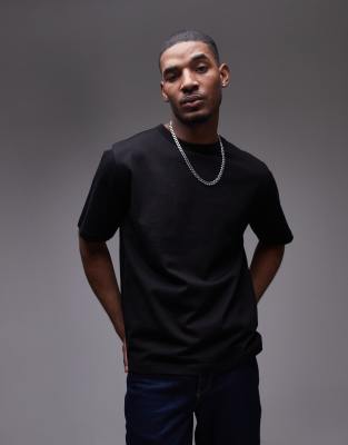 ARKET - T-shirt oversize en jersey épais - Noir