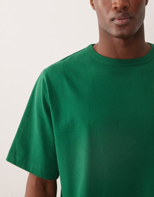 ARKET - T-shirt oversize en jersey épais - Vert, 5 de 5