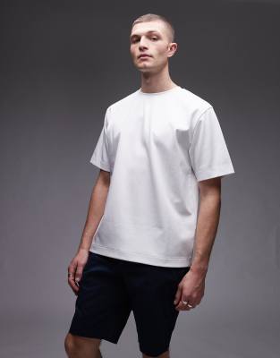 ARKET - T-shirt oversize en jersey interlock épais - Blanc
