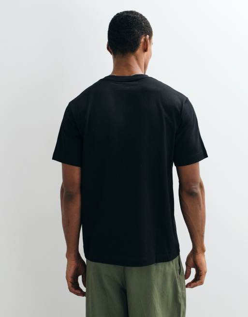 ARKET - T-shirt pesante nera in jersey, 5 di 5