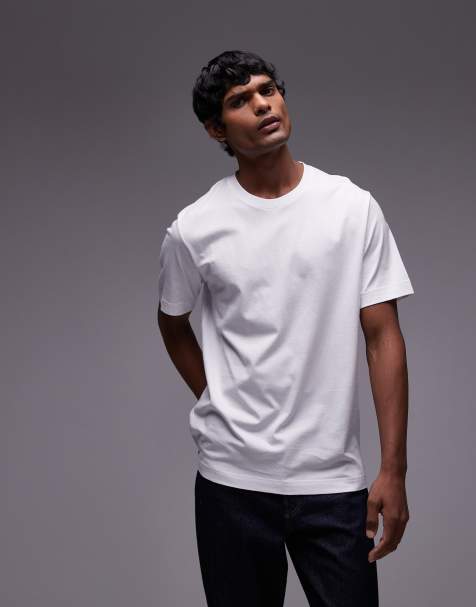 ARKET - T-shirt van jersey in wit - view 1
