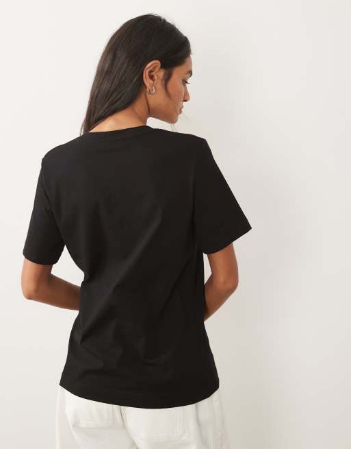 ARKET T-shirt van katoen in zwart, 4 van 4