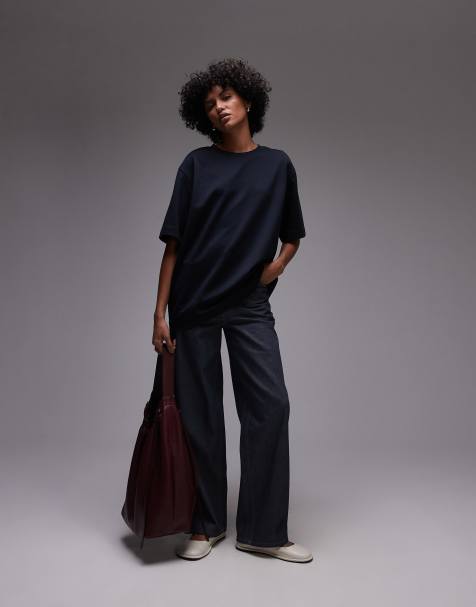 ARKET - T-shirt van zware kwaliteit jersey in zwart - view 1