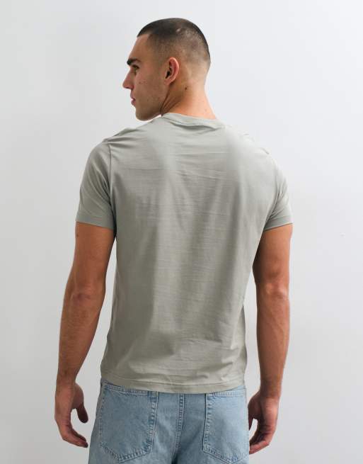 ARKET T-shirt z dżerseju w kolorze khaki, 5 z 5