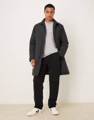 Arket Tech Padded Overcoat In Black