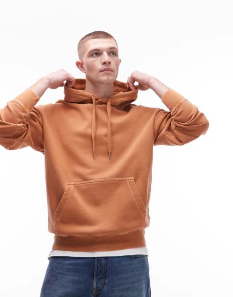 ARKET – Terry-Kapuzenpullover in lockerer Passform in Terrakotta-Orange - view 1