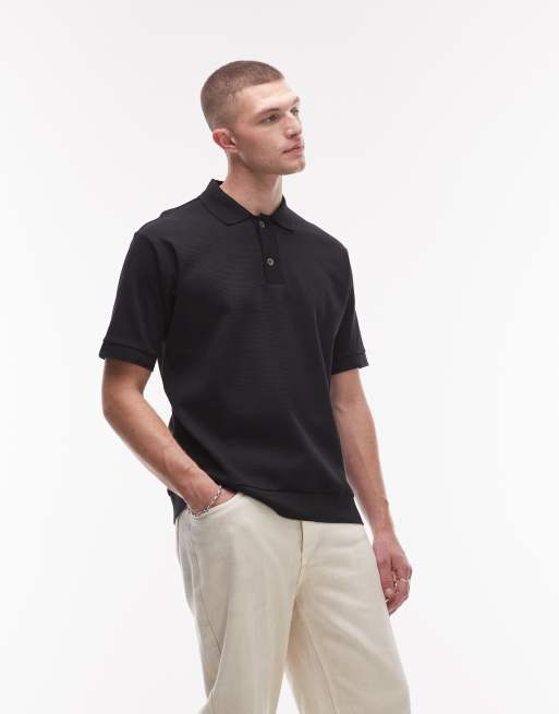 ARKET textured heavyweight jersey in black