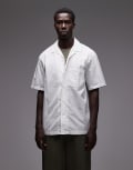 [Arket] ARKET textured poplin oversized shirt in off white 50 Off white