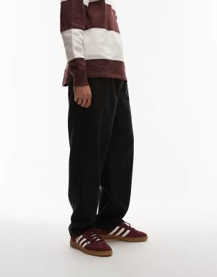 ARKET TEXTURED RELAXED LEG DRAWSTRING PANTS 
