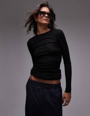 7mesh Maglia a Maniche Lunghe Donna - Desperado Merino - Nero