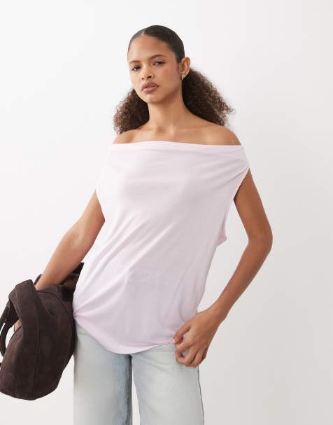 ARKET - Top senza maniche con scollo ad anello rosa chiaro - view 1