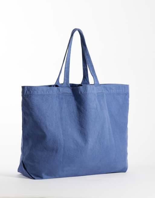 ARKET – Tragetasche aus Baumwolle in Blau, 4 von 4