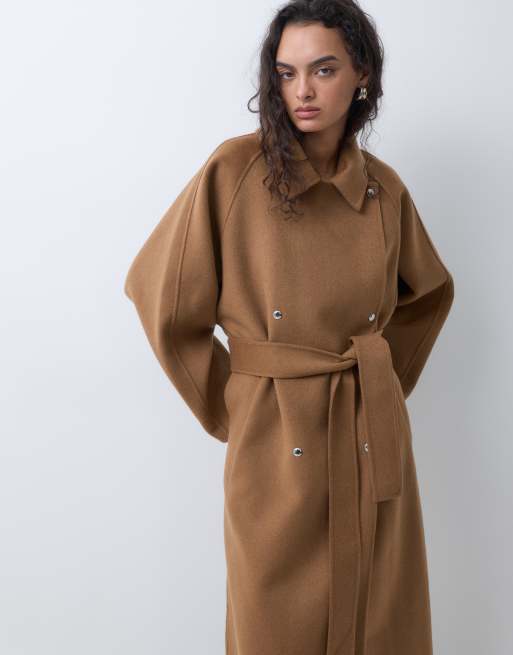 ARKET trench-coat en laine avec ceinture camel, 2 de 5