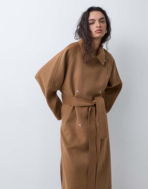 ARKET trench-coat en laine avec ceinture camel, 5 de 5