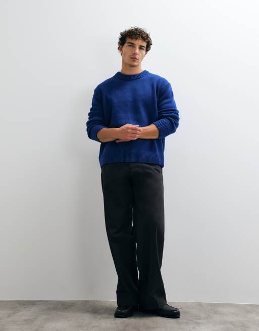 ARKET trui van wolmix, oversized, in blauw, 4 van 5