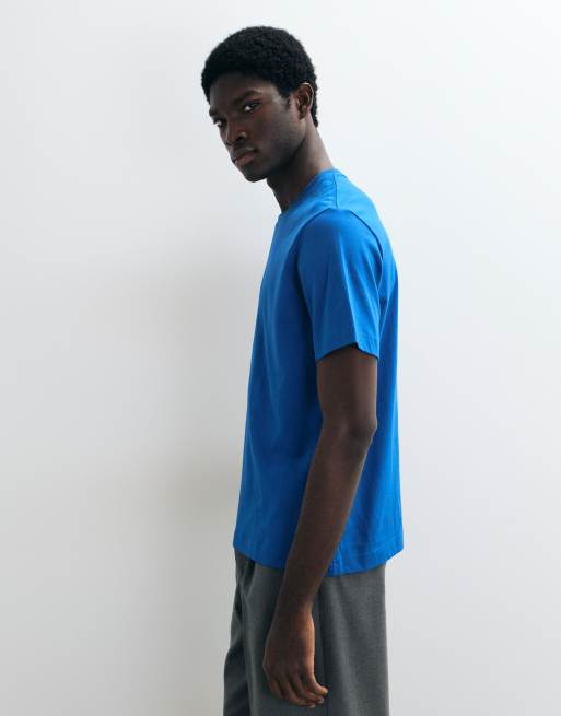 ARKET tung jersey-T-shirt i blå, 4 af 5